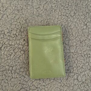 fossil wallet mens brown green bifold leather billfold business‎ casual classy